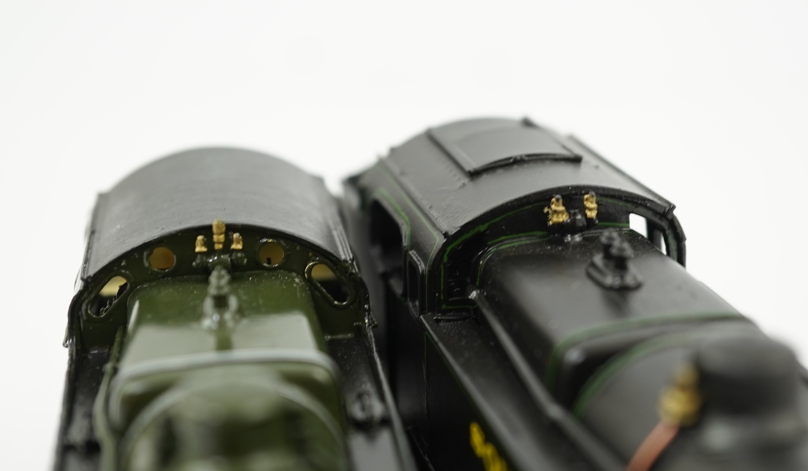 Two 00 gauge brass and white metal kit built Southern Railway Maunsell tank locomotives; a River class 2-6-4T, River Avon 790, together with a W class 2-6-4T, 1911, constructed, painted and lined to a high standard, both